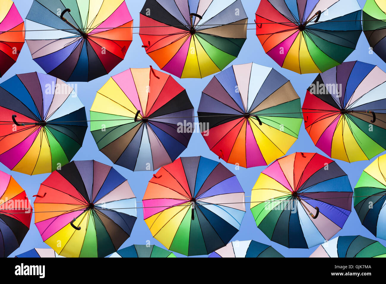 bunten Regenschirm Stockfoto