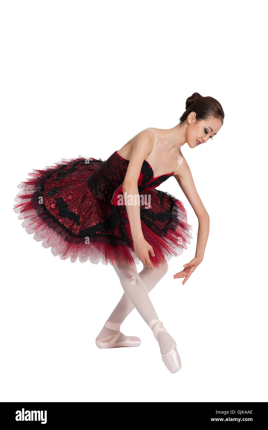 Ballett Studio gedreht Frau Stockfoto