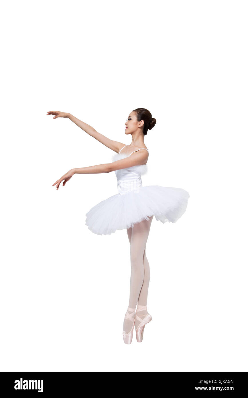 Ballett Studio gedreht Frau Stockfoto