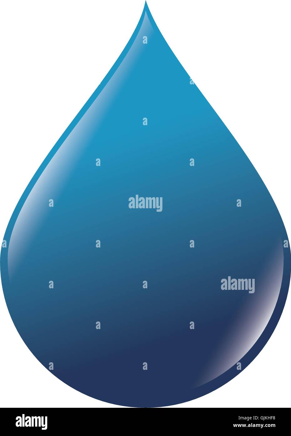 Tropfen Wasserblau Stock Vektor