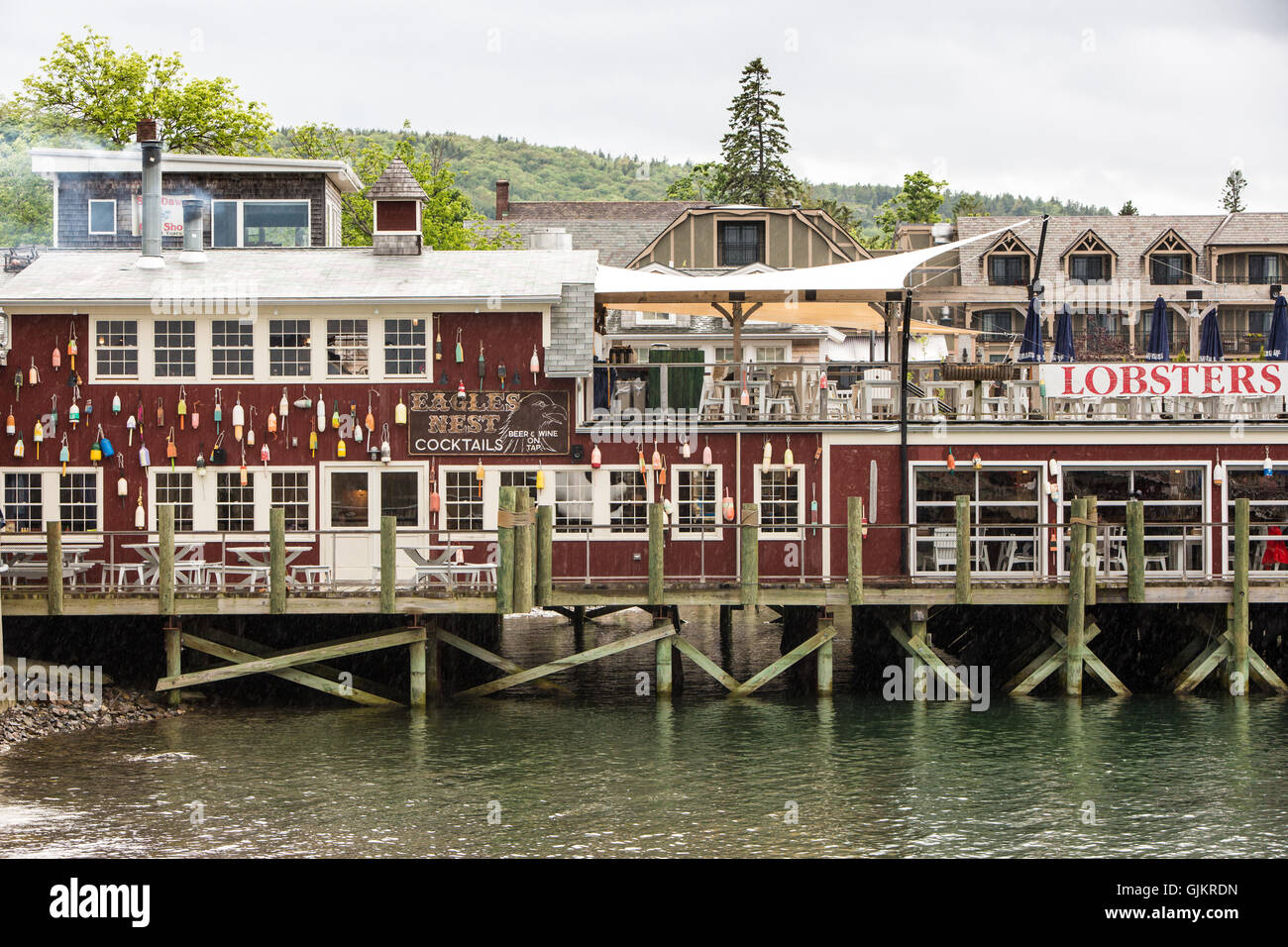 Eagle S Nest Restaurant In Bar Harbor Maine Mt Desert Island Usa Stockfotografie Alamy
