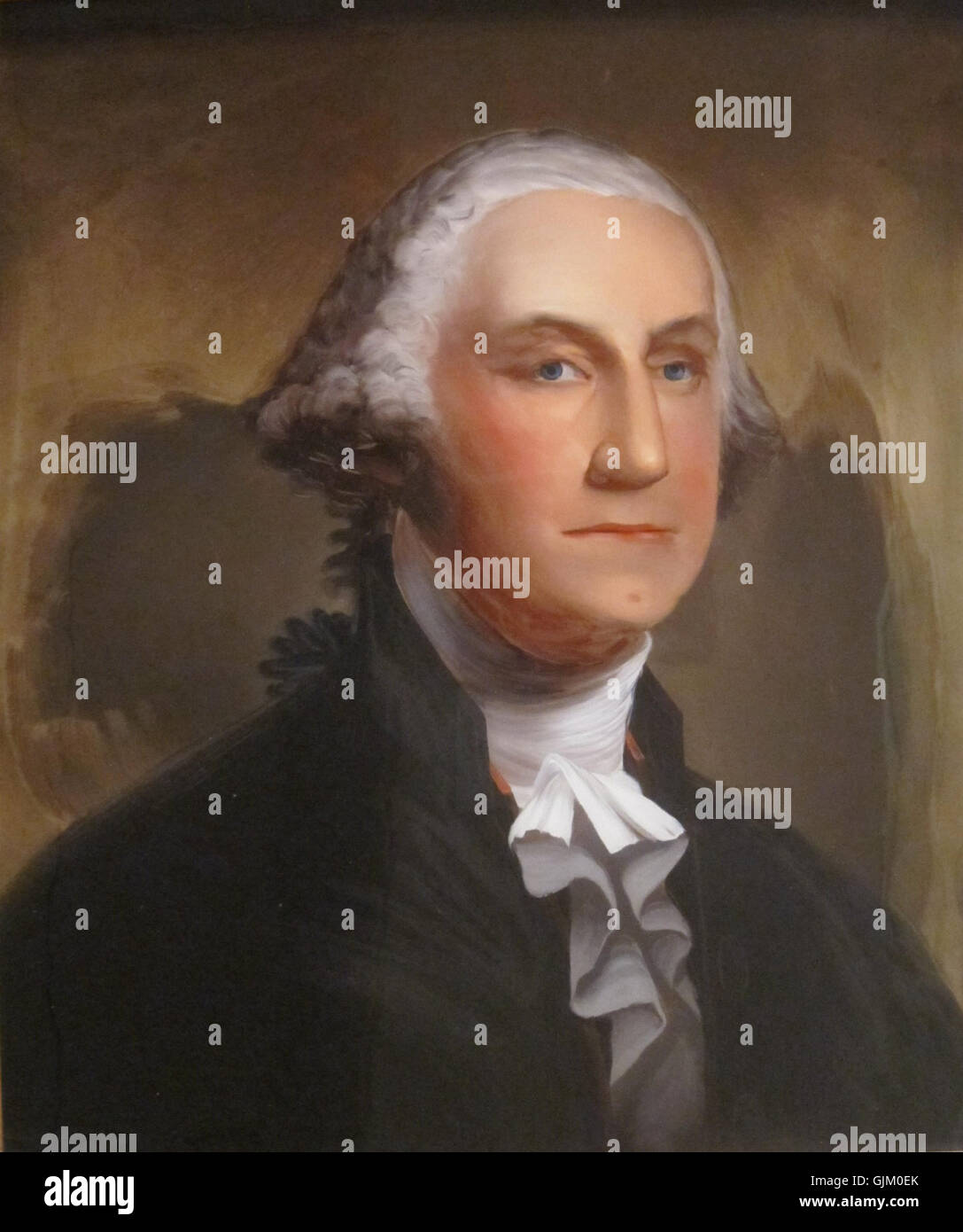 "George Washington", reverse Malerei auf Glas von William Matthew Prior Stockfoto