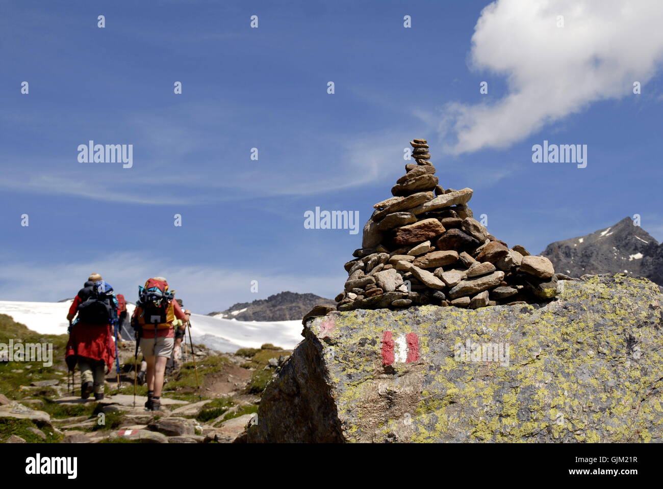 Wandern Wandern Wanderung Stockfoto