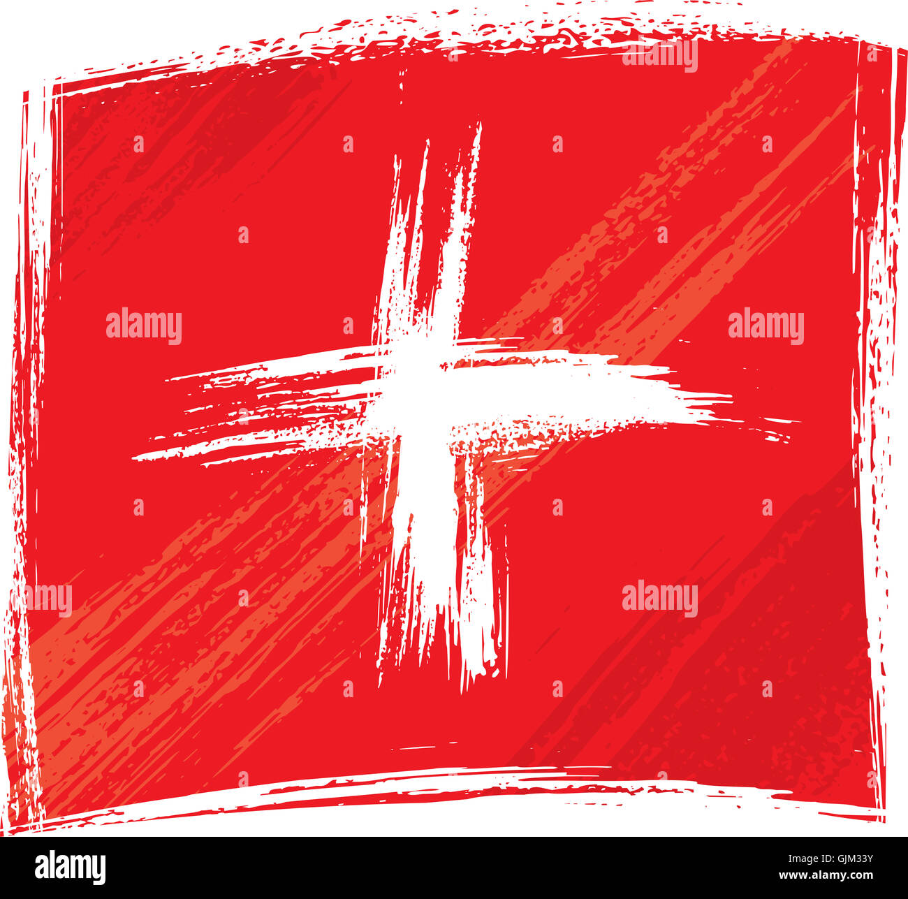 Schweiz Fahne emblem Stockfoto