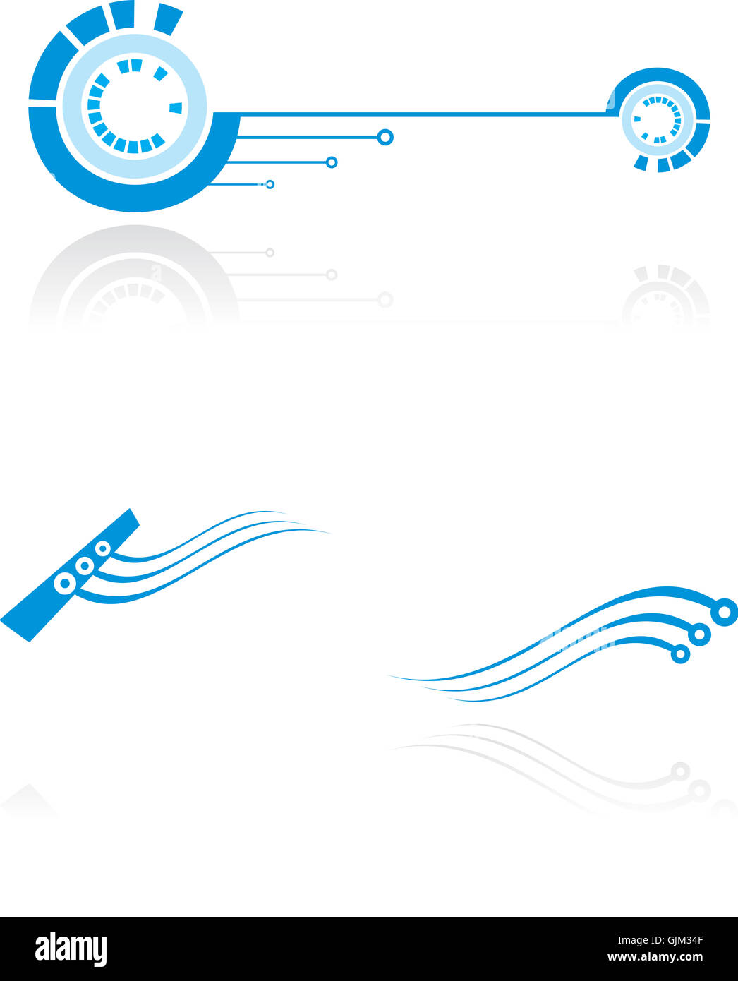 Wissenschaft-Logo logo Stockfoto