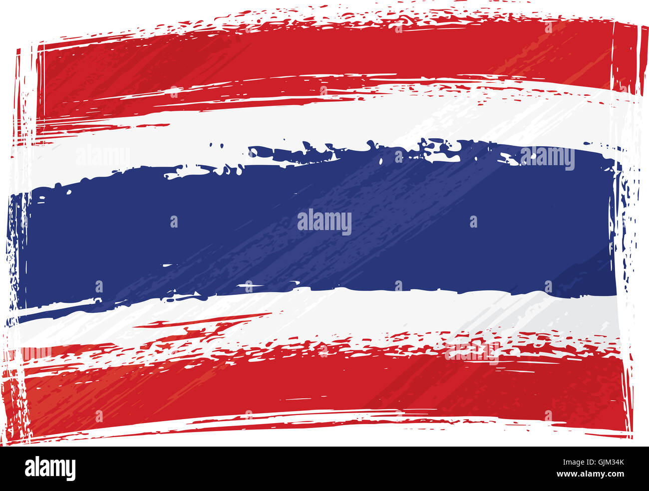 Thailand Fahne blau Stockfoto