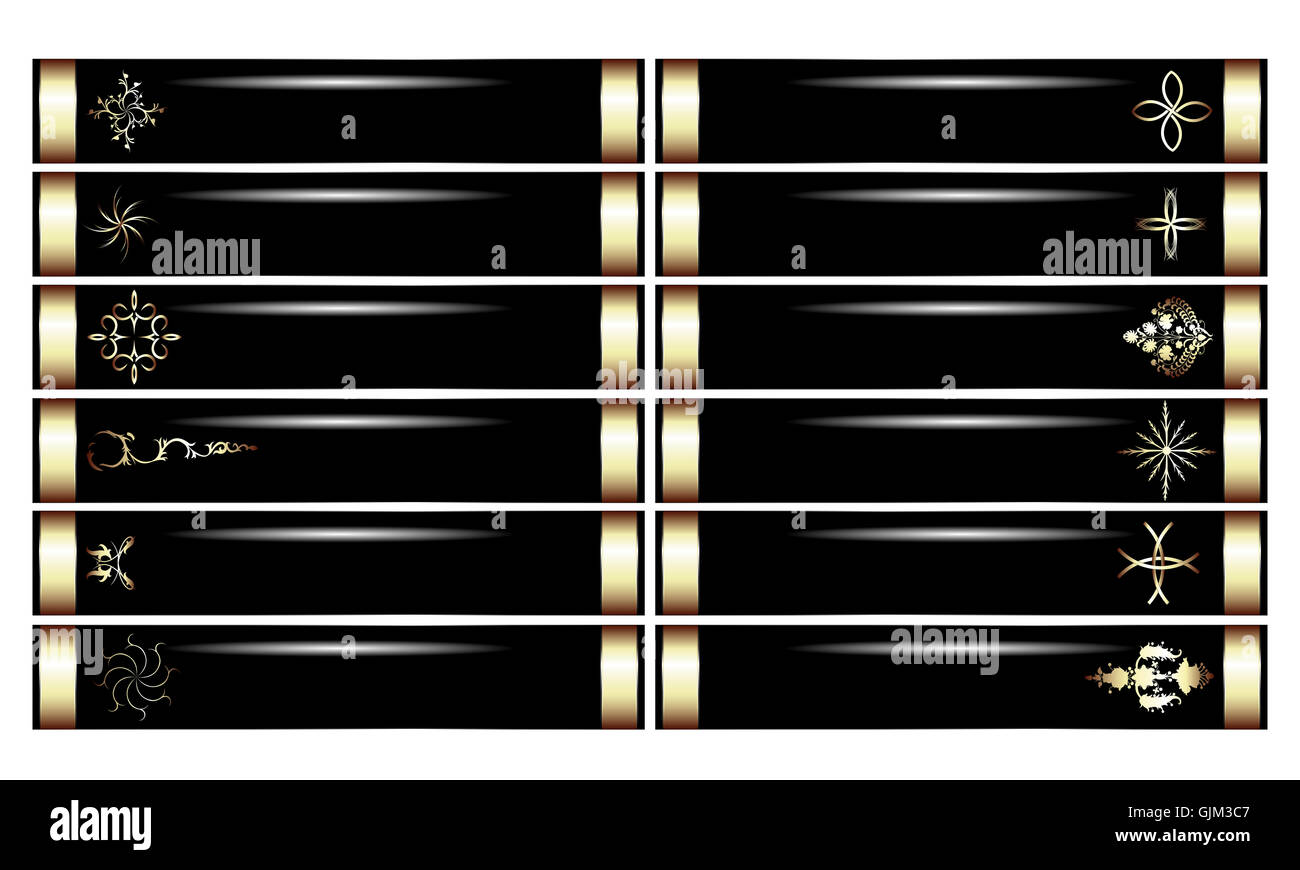 Dekorative Lux Banner Stockfoto