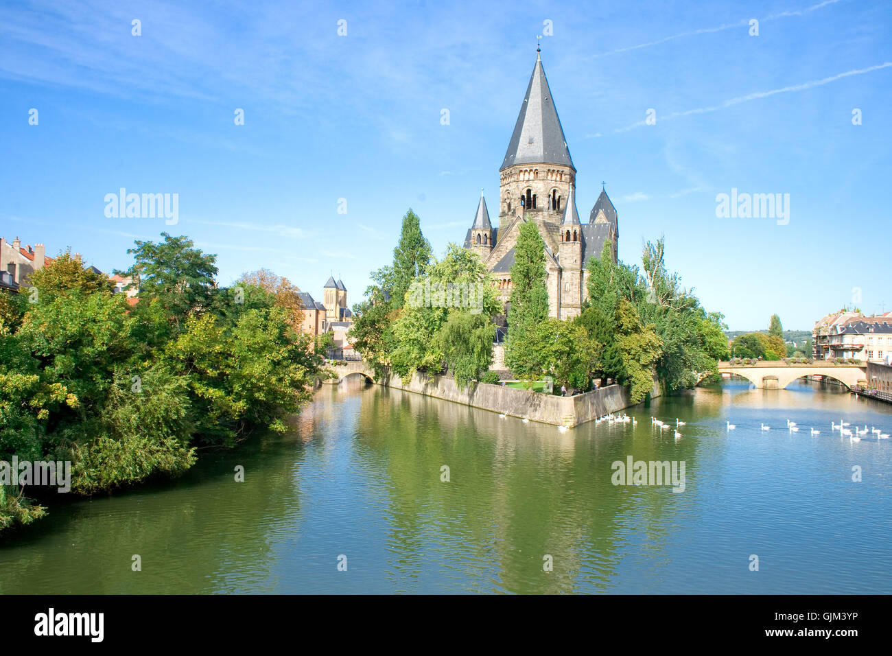 Evangelische Kirche Sehenswürdigkeiten Stockfoto