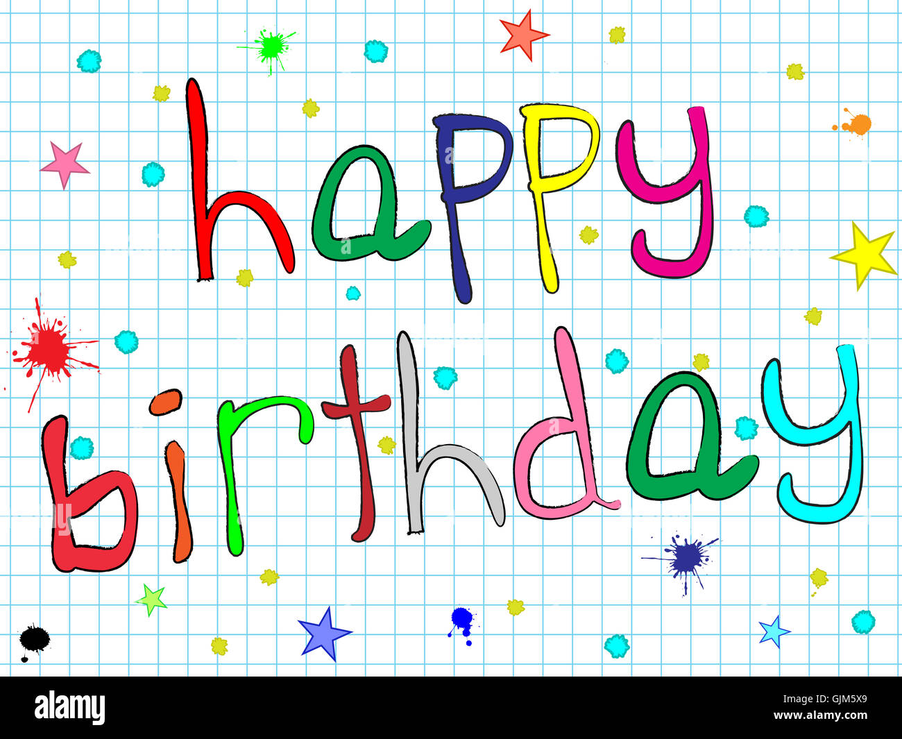 alles Gute zum Geburtstag-design Stockfoto