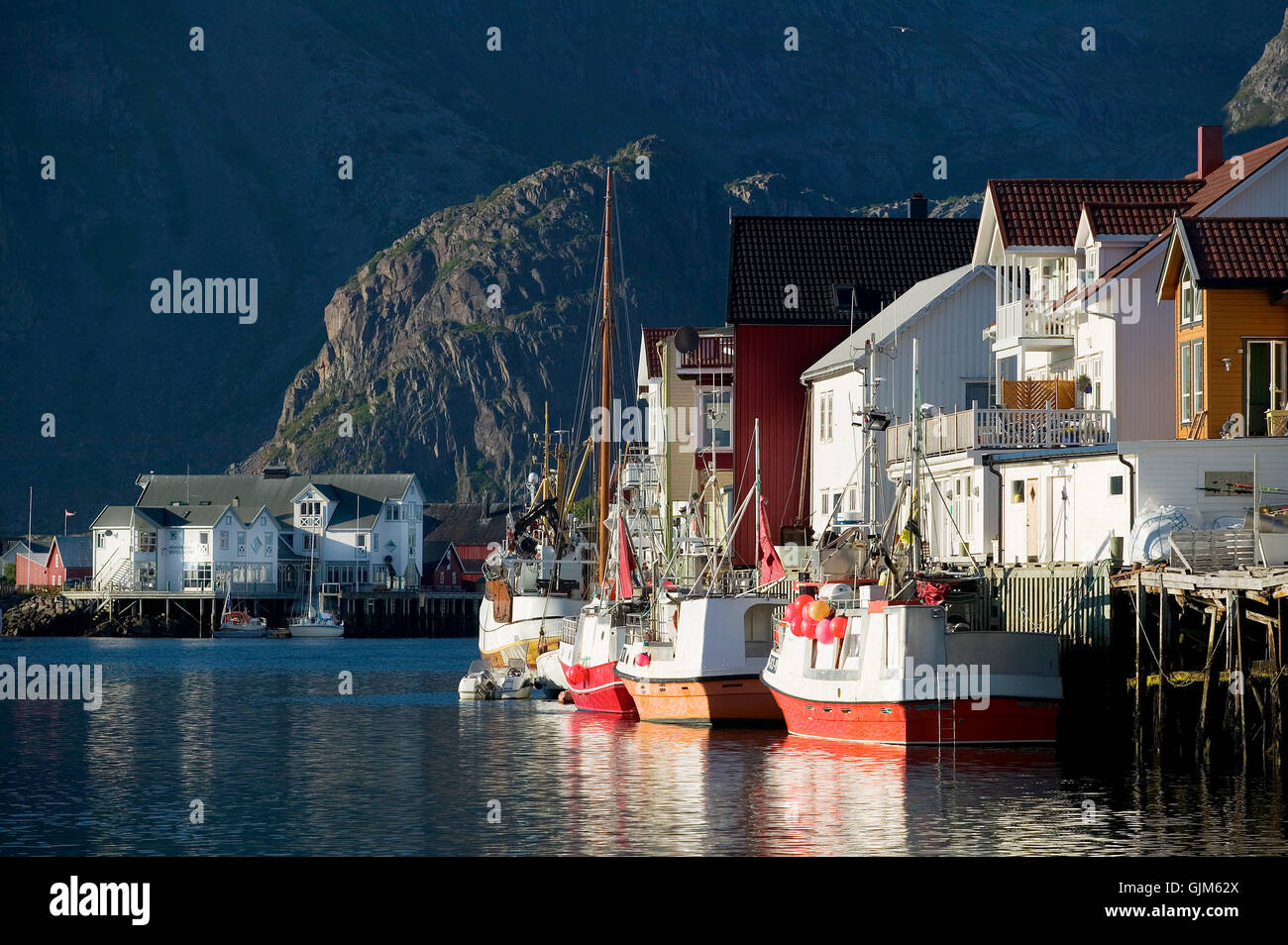 Norwegen-Hausbau Stockfoto