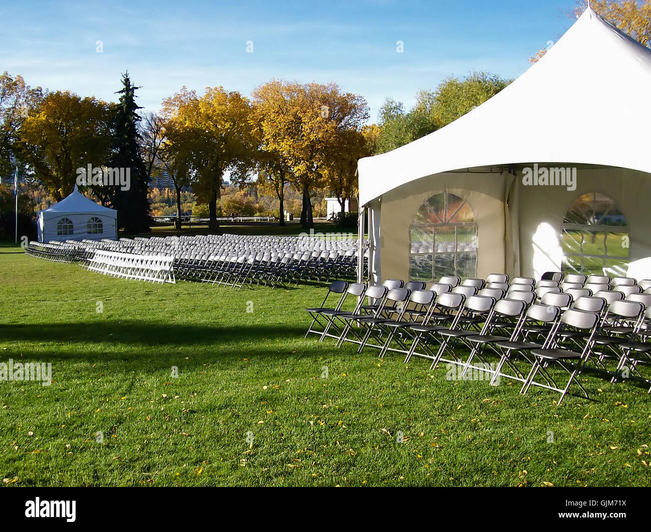 Event-Zelt niemand Stockfoto