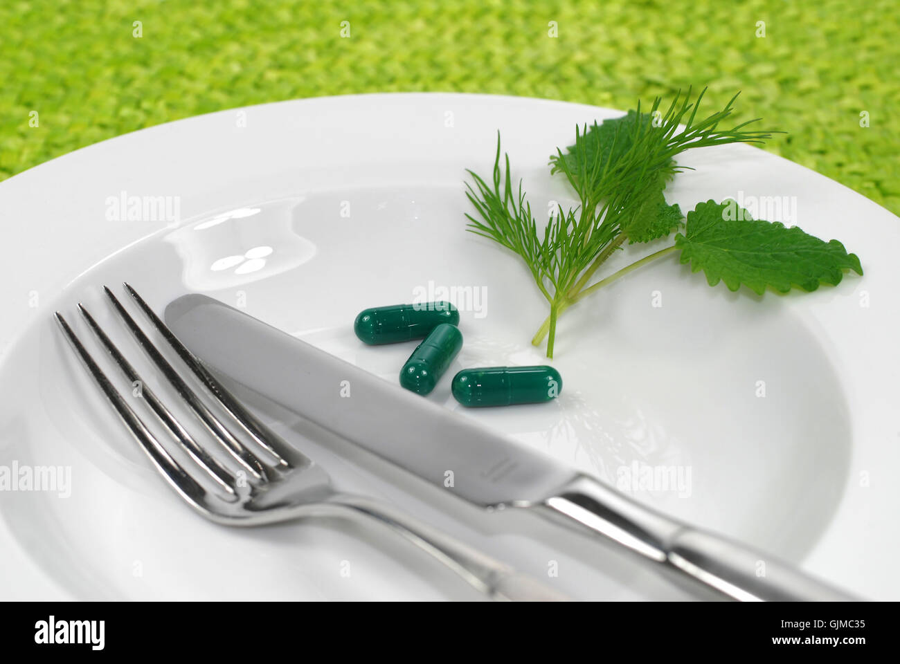 Diät-Pillen Tabletten Stockfoto