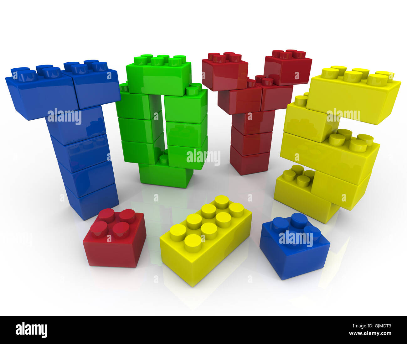 Spielzeug - Bausteine für kreatives Spielen Stockfoto