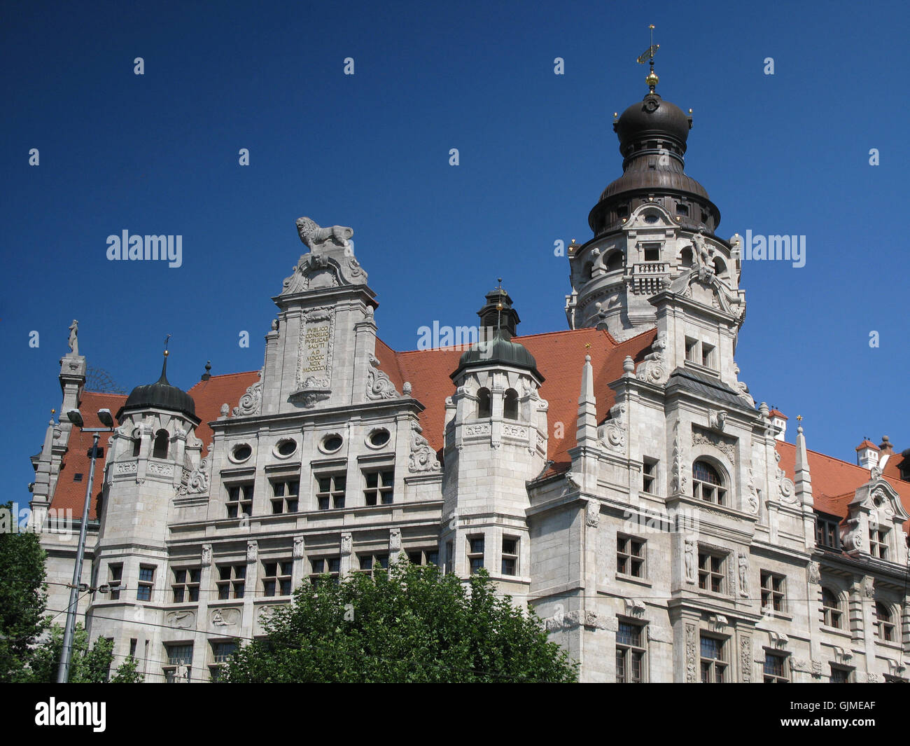 Historisches Rathaus Sachsen Stockfoto