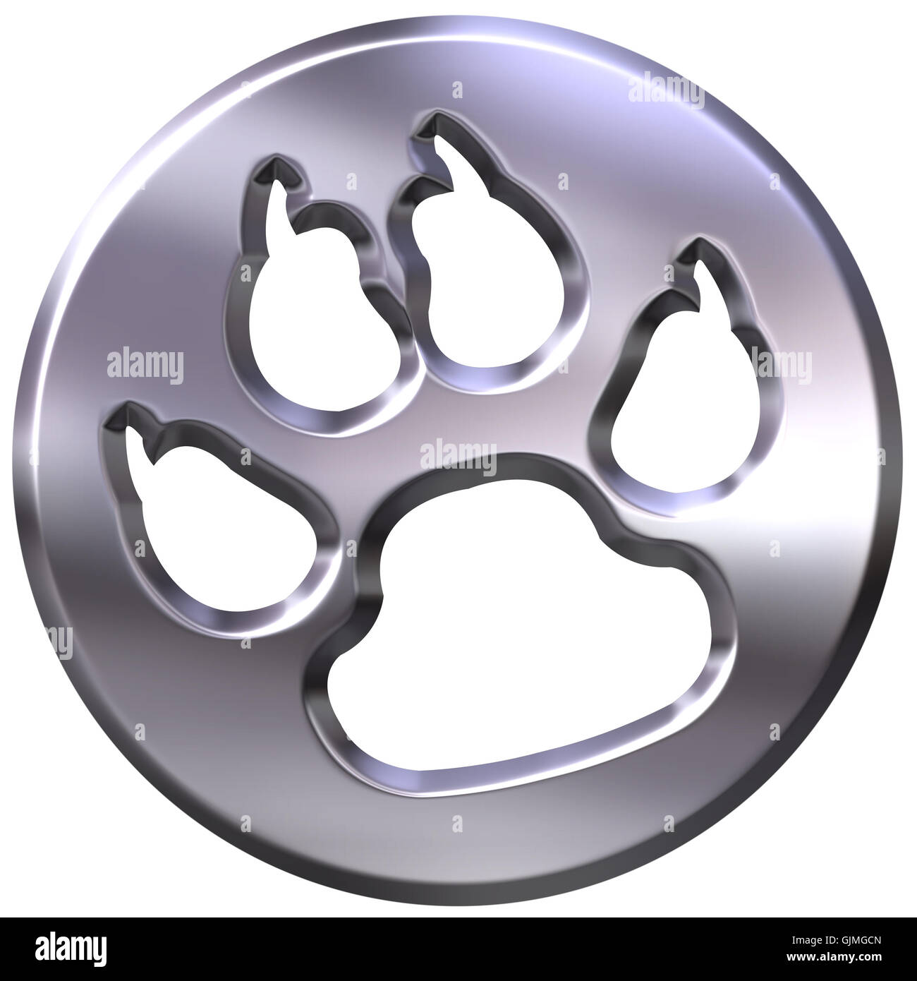 tierische Fußdruck Stockfoto