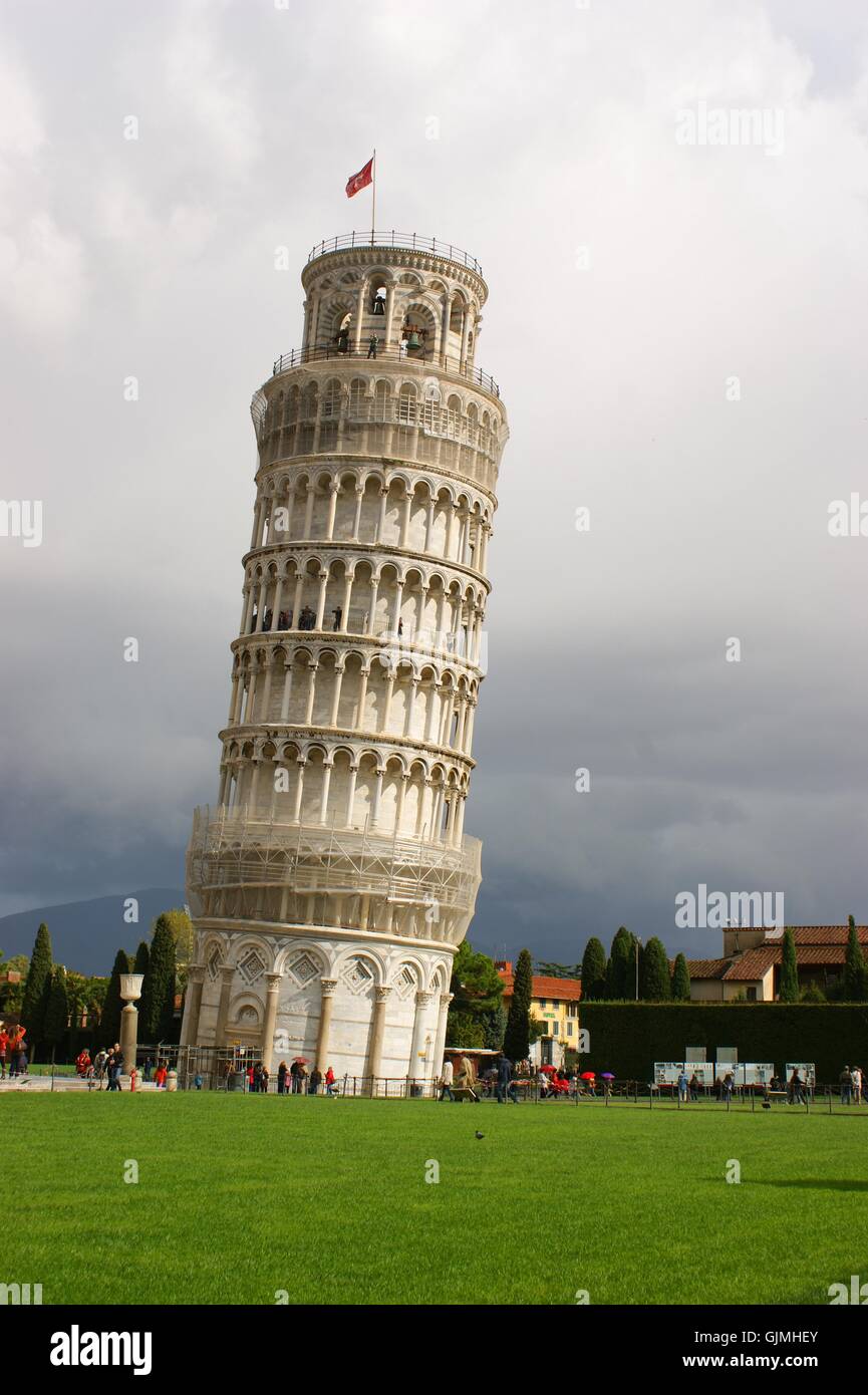 skew Pisa Turm Stockfoto