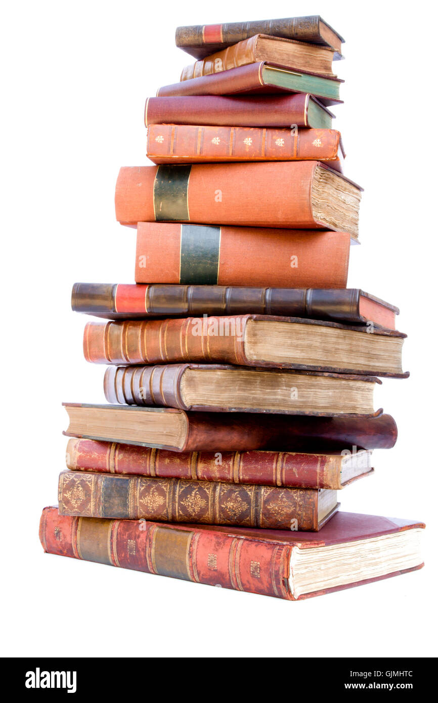alten Haufen Bücher Stockfoto