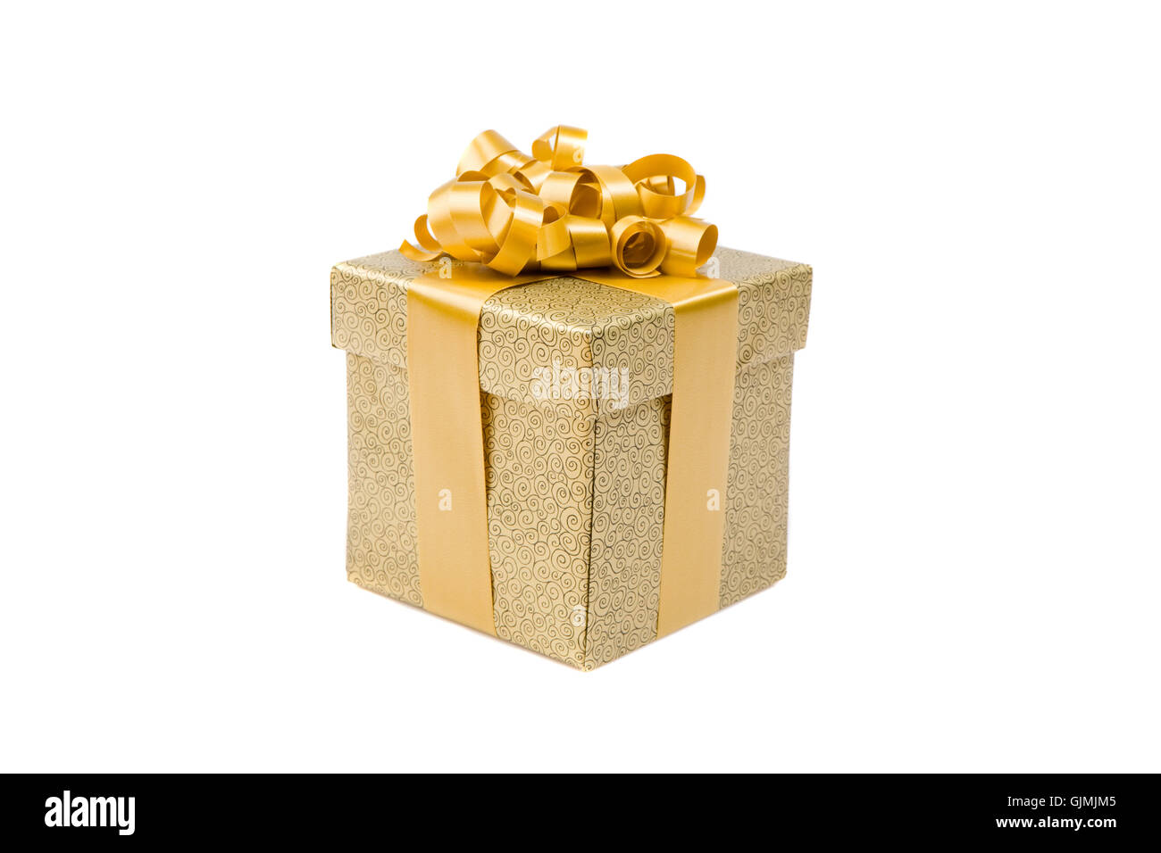 goldenen Geschenk-Paket Stockfoto