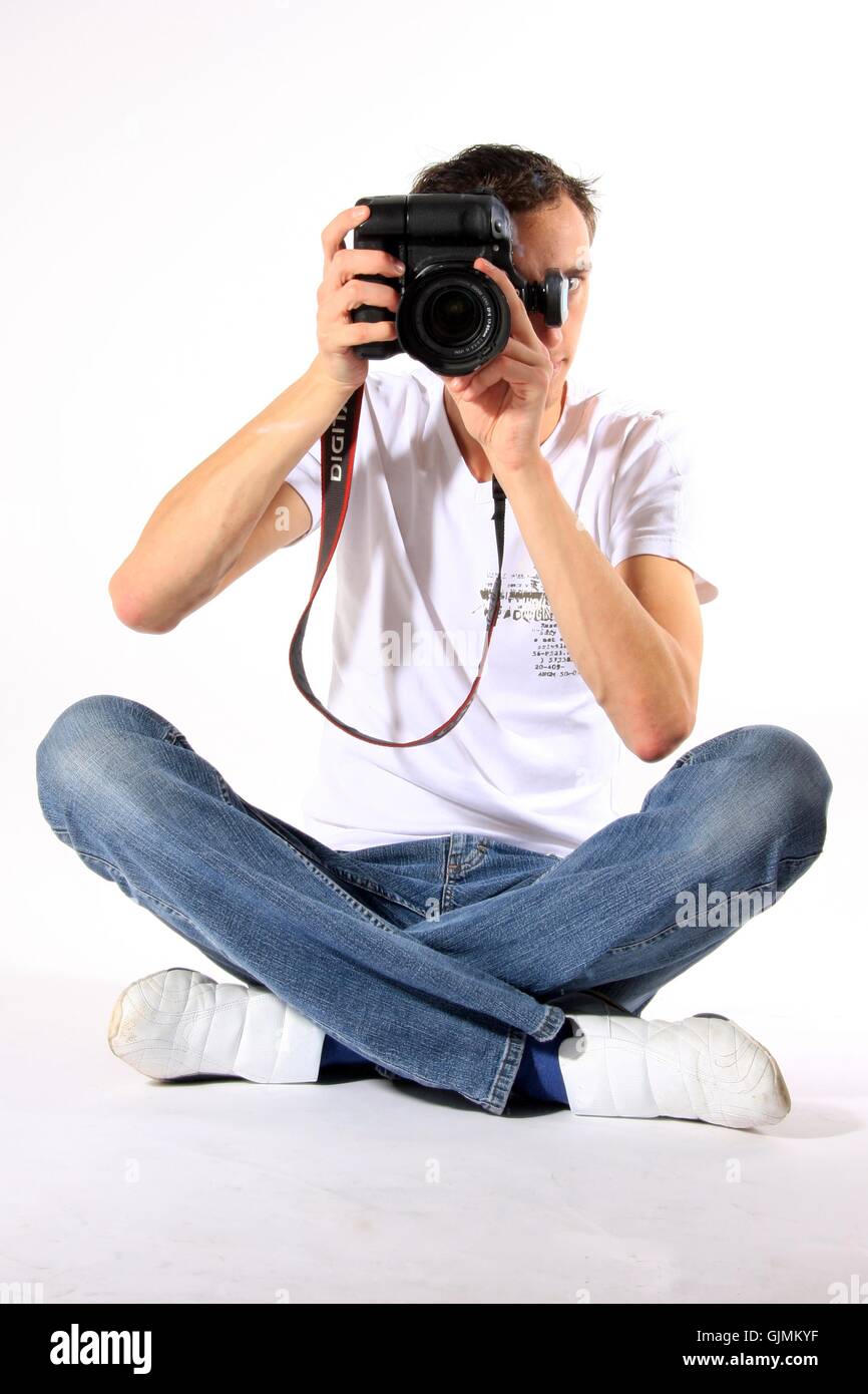 Porträt-Foto-Kamera Stockfoto