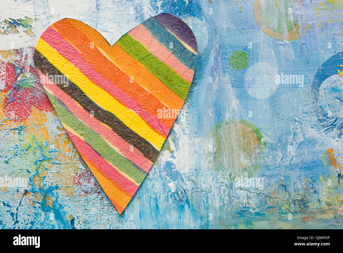 Malerei-Collage-Liebe Stockfoto