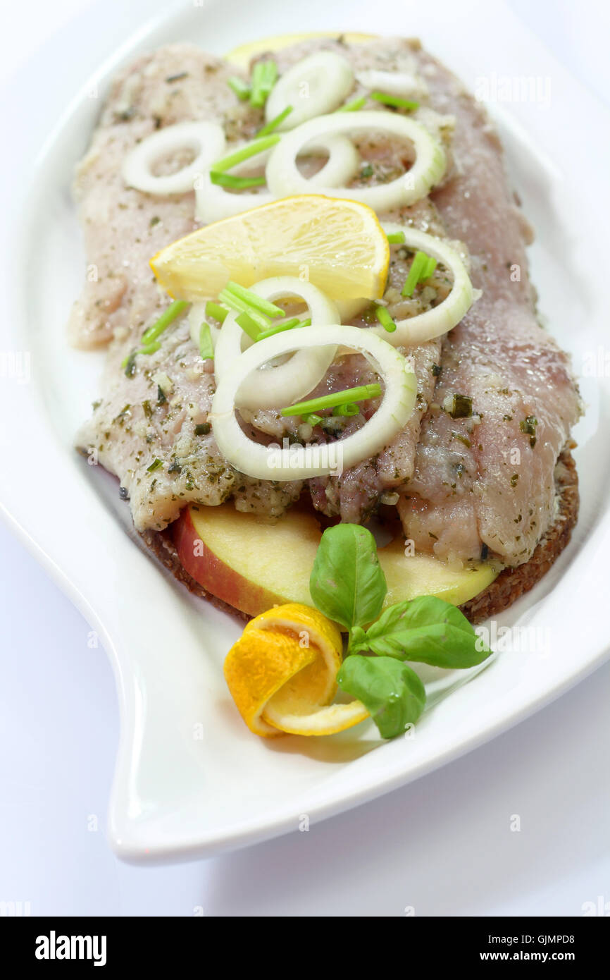 Hering essen Nahrungsmittel Stockfotografie Alamy