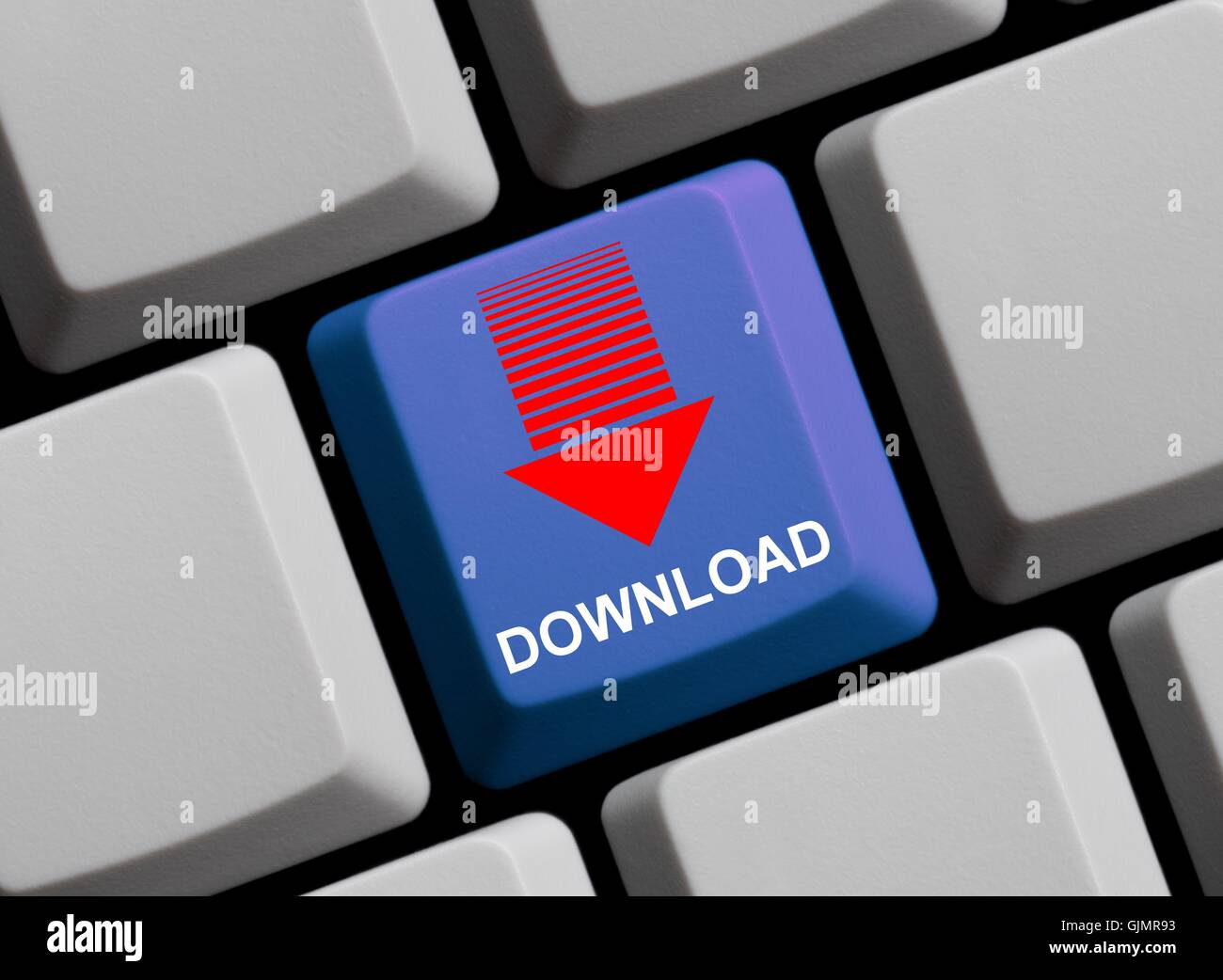 Musik-Software-download Stockfoto