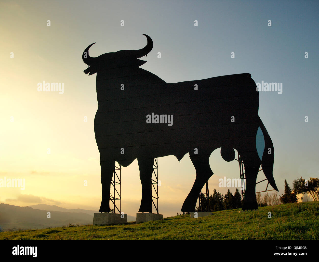 Taurus-Symbol in Spanien Stockfoto
