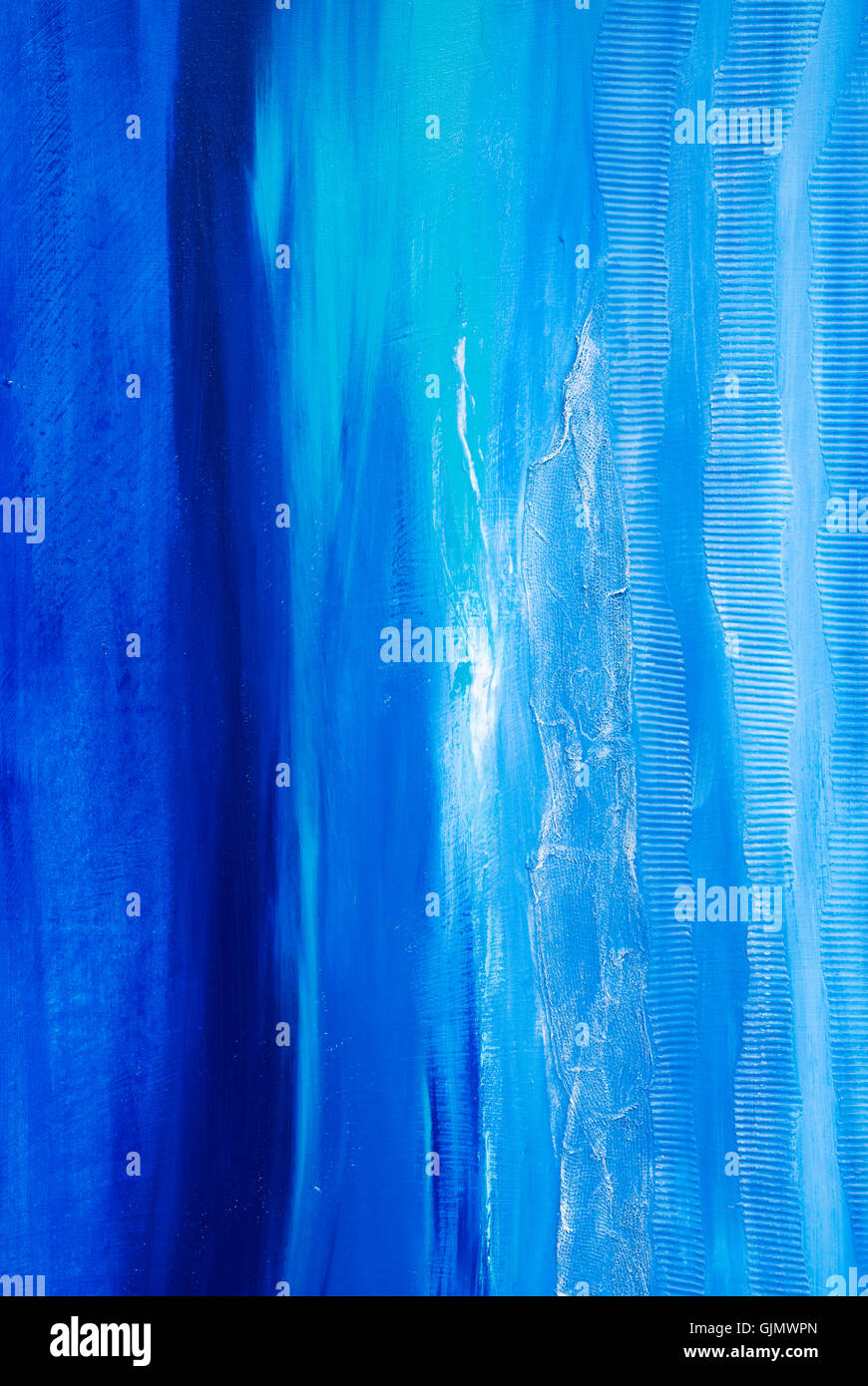 blaue Kunst Malerei Stockfoto