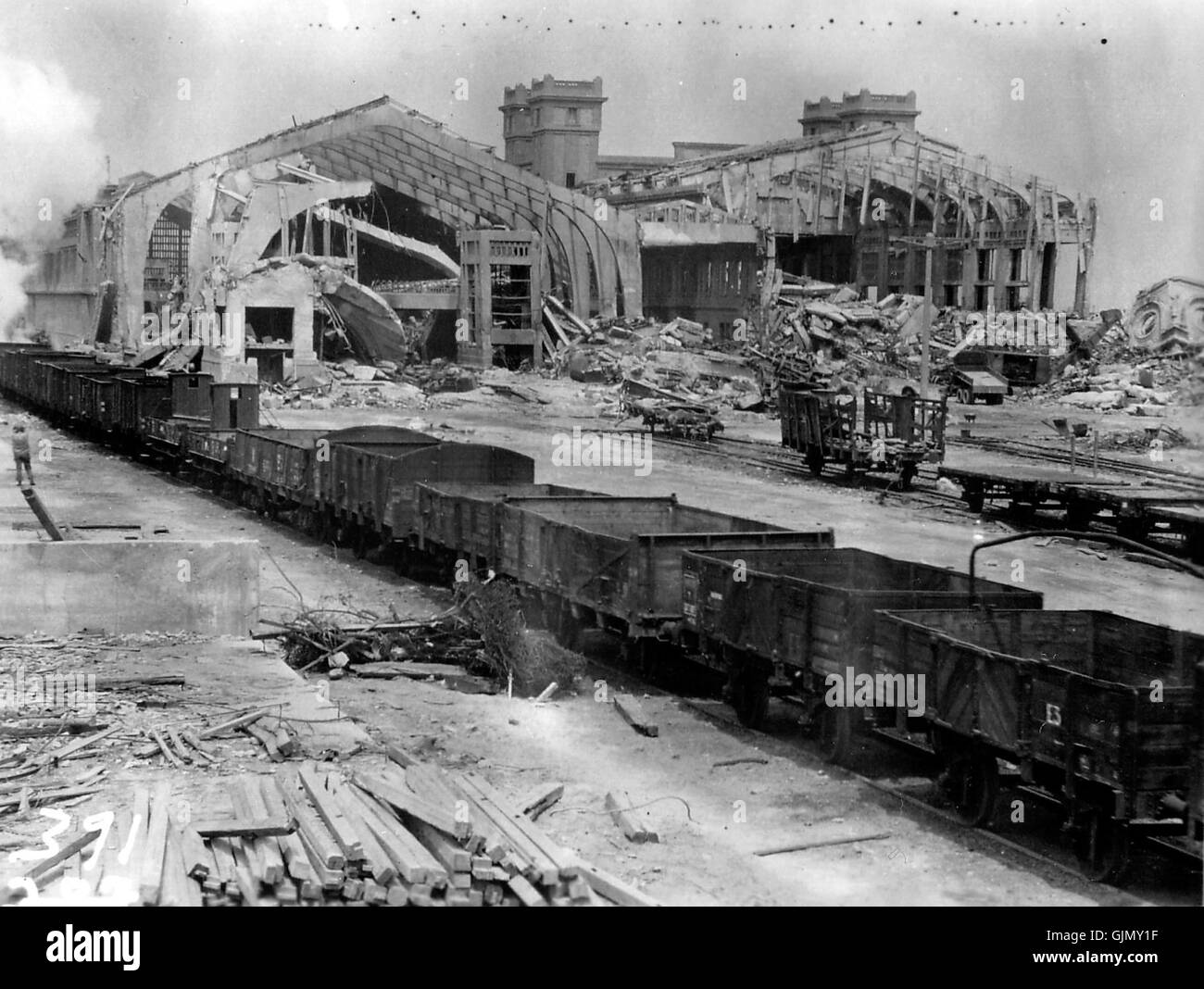 Cherbourg 1944 Gare Maritime 2 Stockfoto