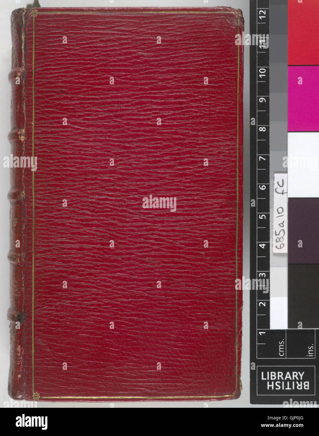 Dieser Titel bezieht sich auf den oberen Umschlag eines Artikels, möglicherweise eines Buches oder Dokuments, der mit dem Code „685a10“ gekennzeichnet ist. Der spezifische Kontext oder Gegenstand der Deckung bleibt unklar. Stockfoto