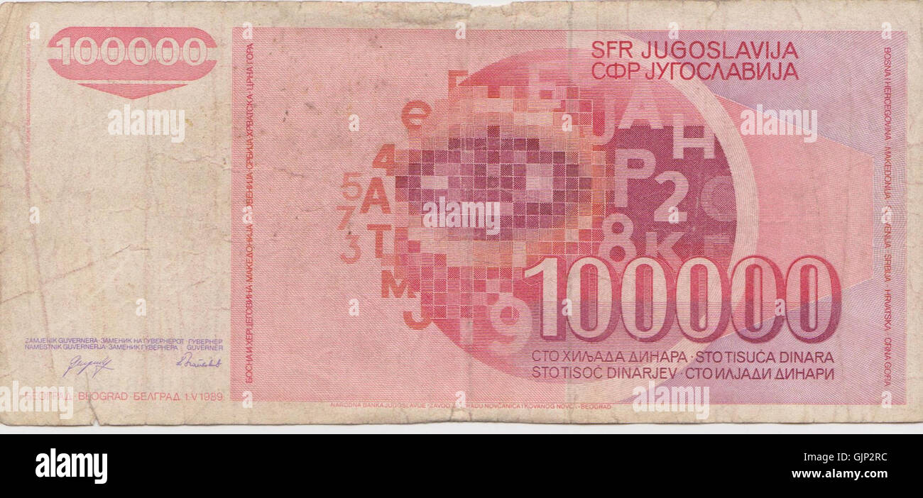 Yugoslav dinar Fotos und Bildmaterial in hoher Auflösung Alamy