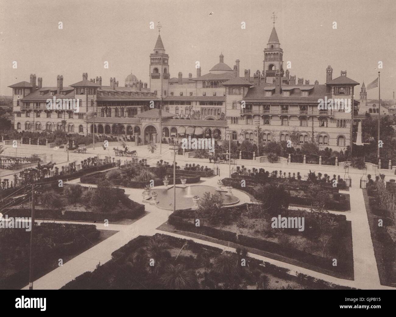 Das Hotel Ponce de Leon, St. Augustine, Florida. Albertype drucken, drucken 1893 Stockfoto