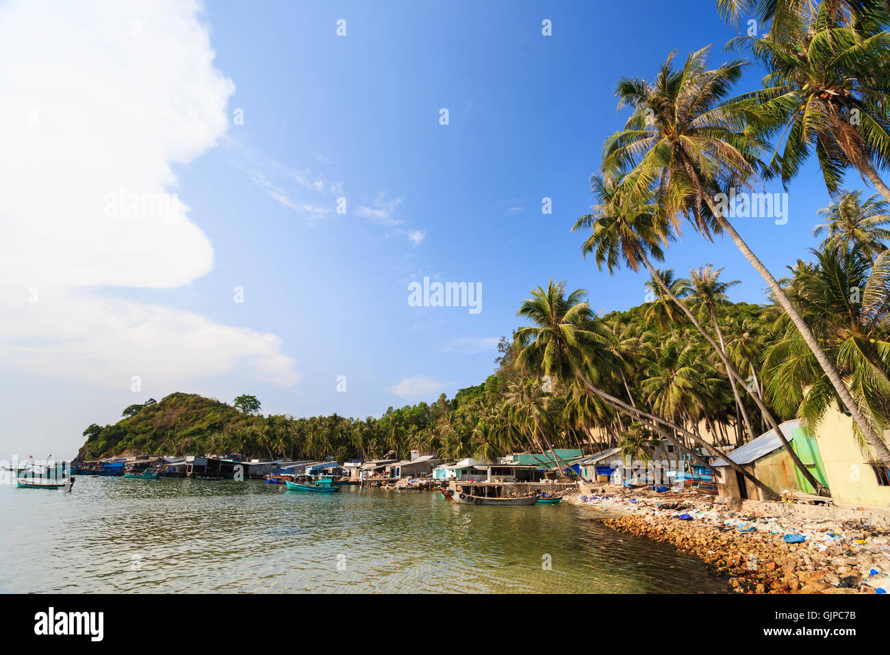 Ben Ngu Wharf, Nam Du Inseln, Provinz Kien Giang, Vietnam. Stockfoto