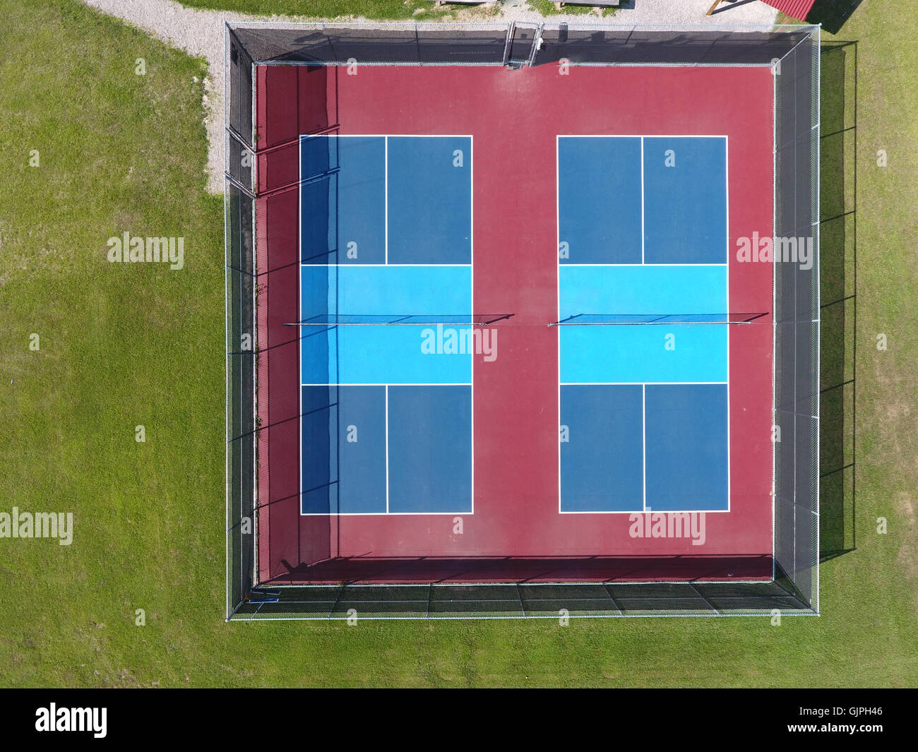 Pickleball Sportplatz Stockfoto