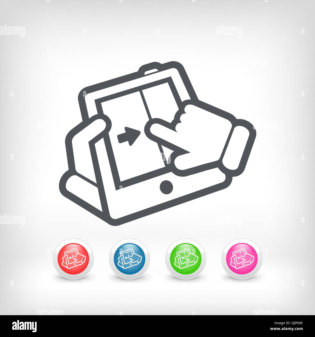 Folie touchscreen Stock Vektor