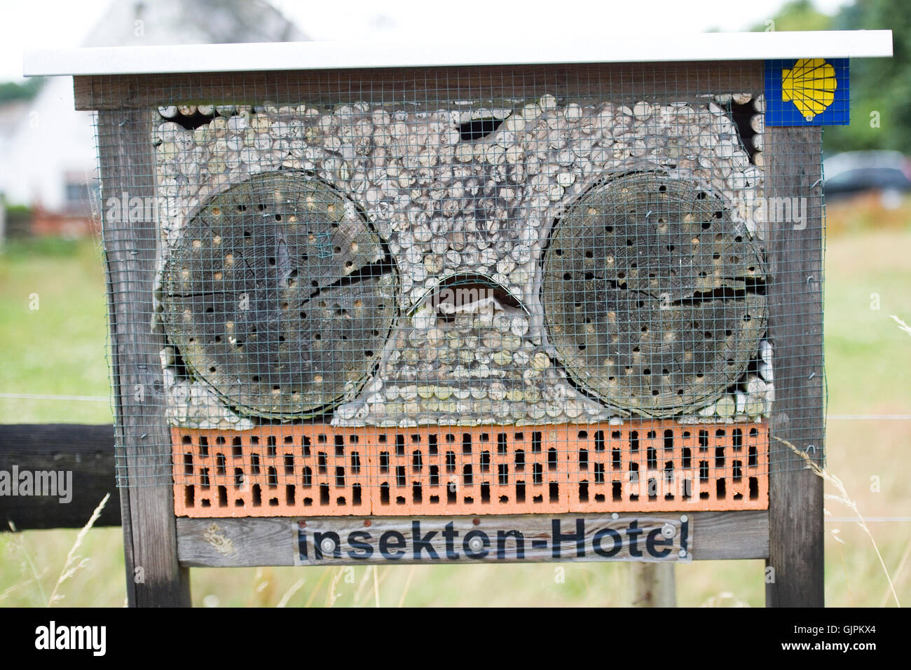 Insektenhotel Stockfoto