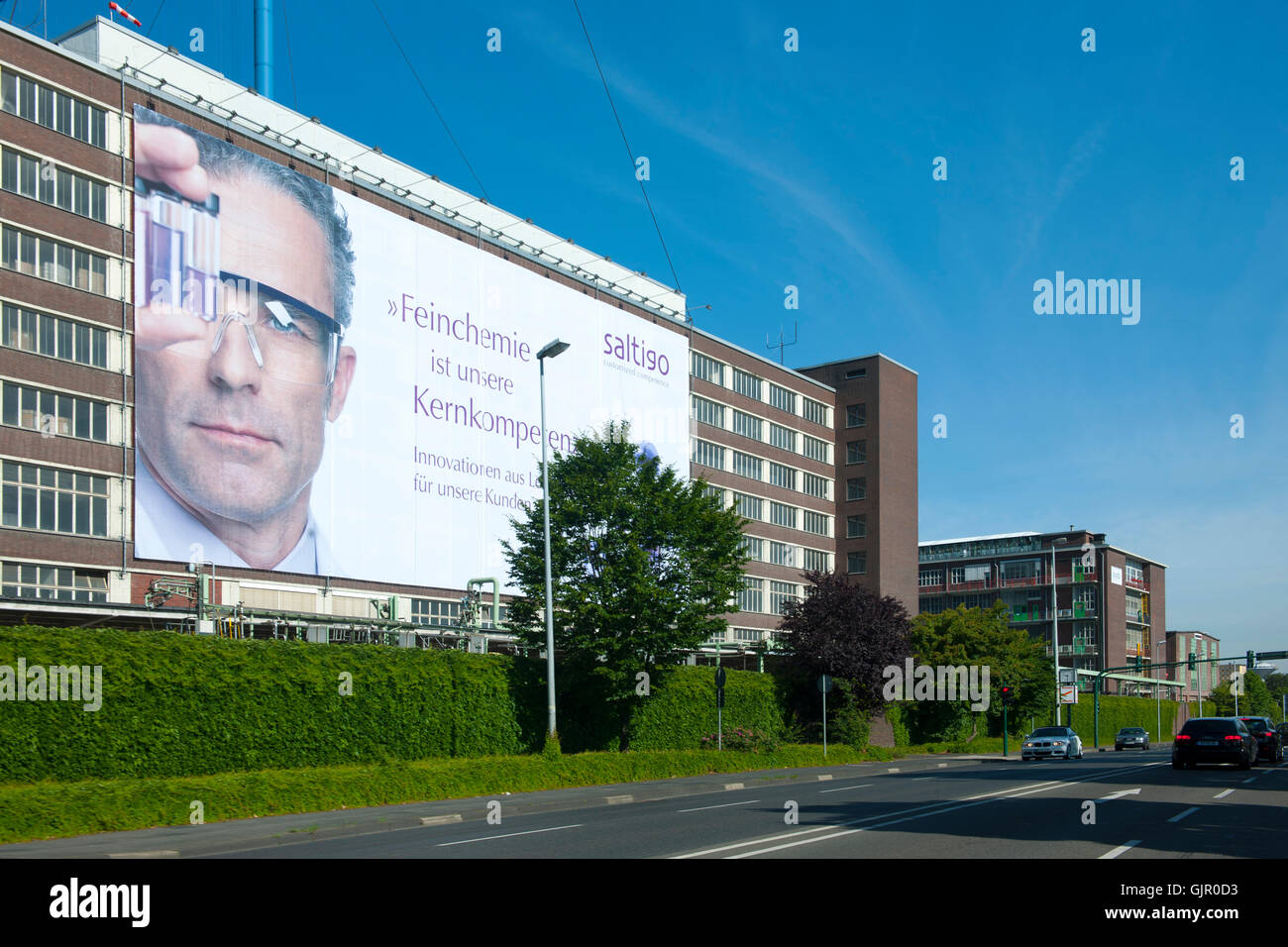 Deutschland, Chempark, Bayer AG, Leverkusen, Friedrich-Ebert-Straße Stockfoto