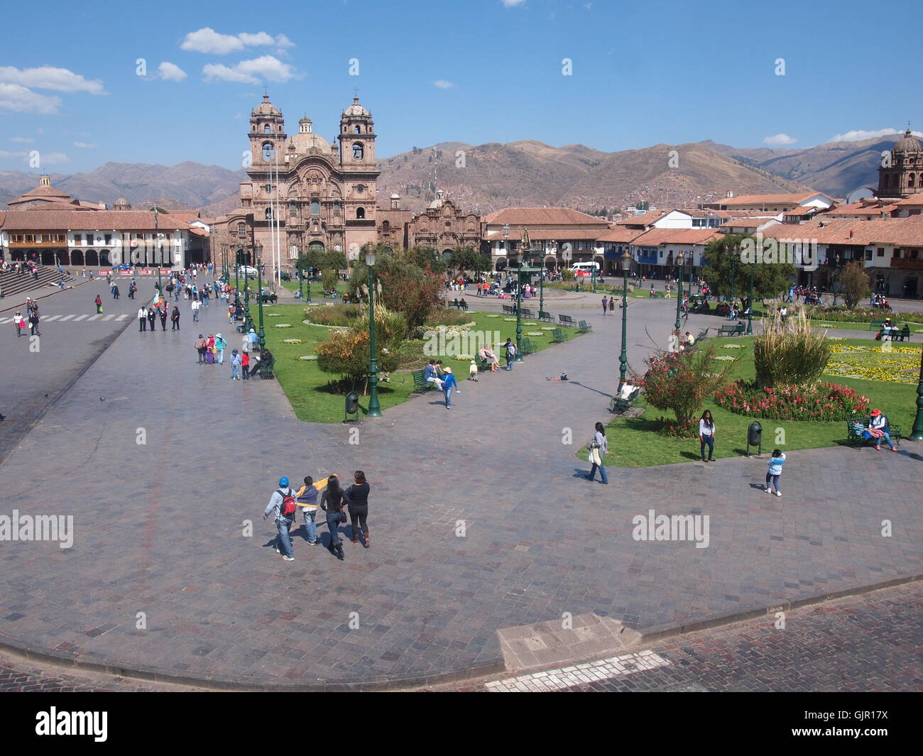 Plaza de Armas, Cusco, Peru. Stockfoto