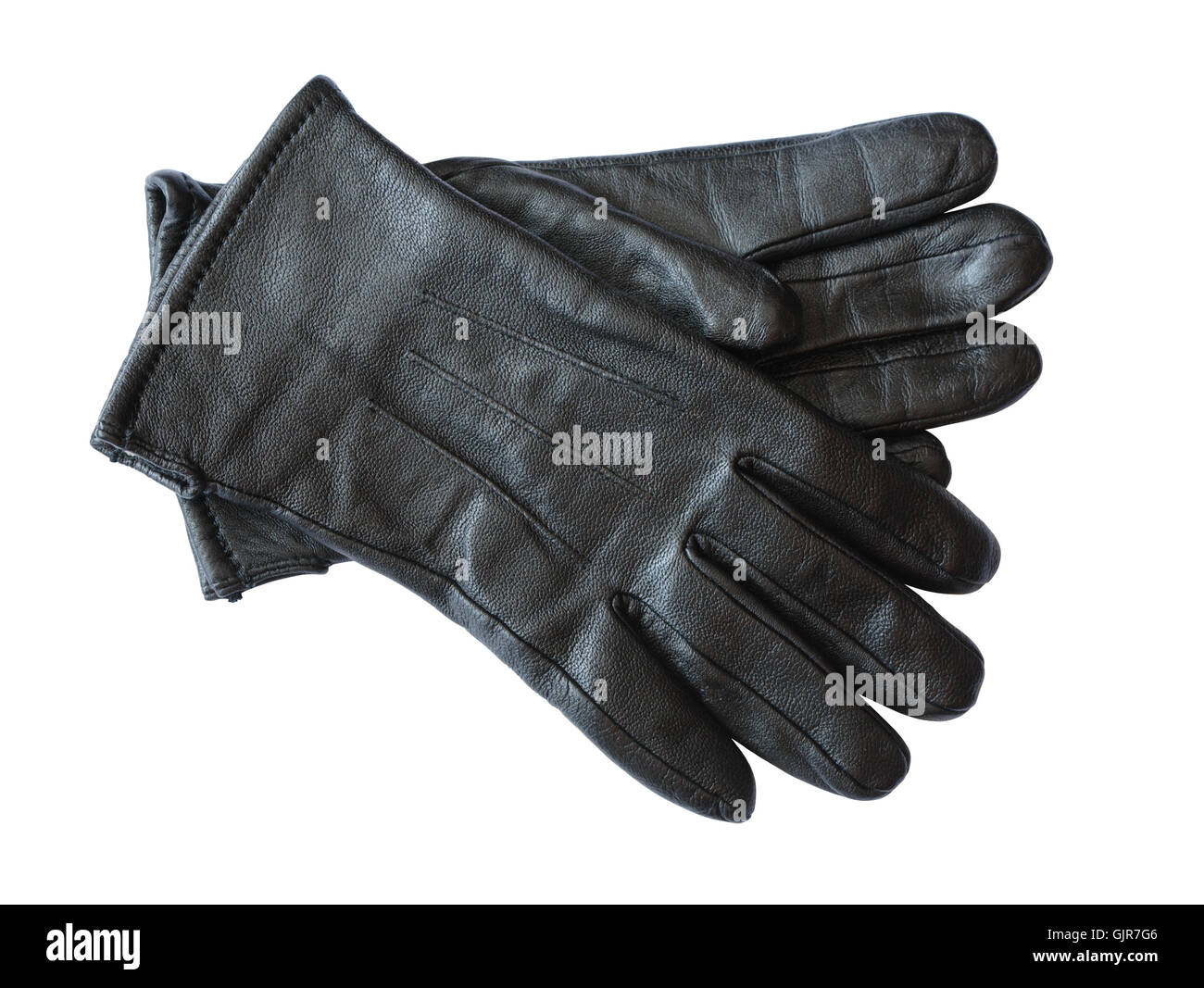 Herren-Leder-Handschuhe Stockfoto