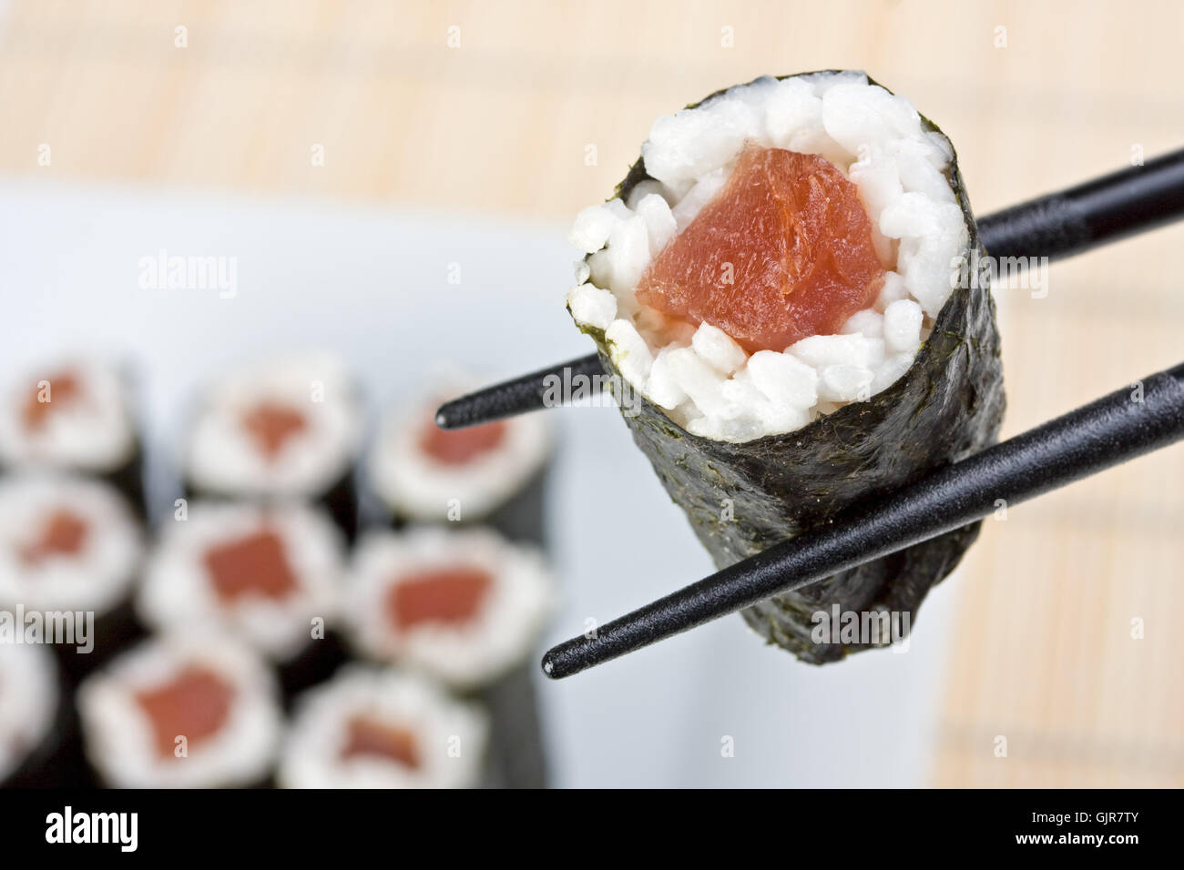 Thunfisch-sushi Stockfoto