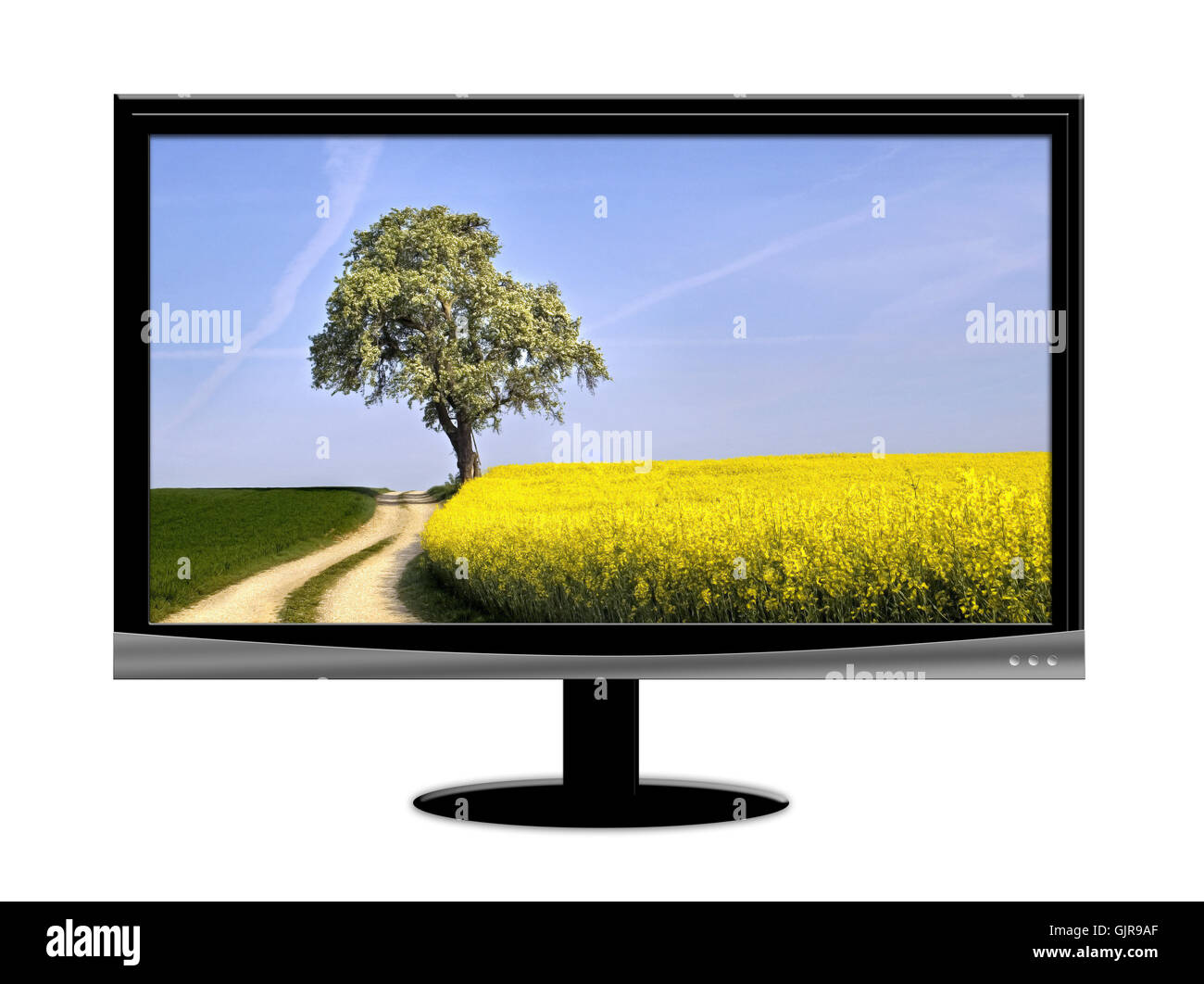 Monitor-TV Stockfoto