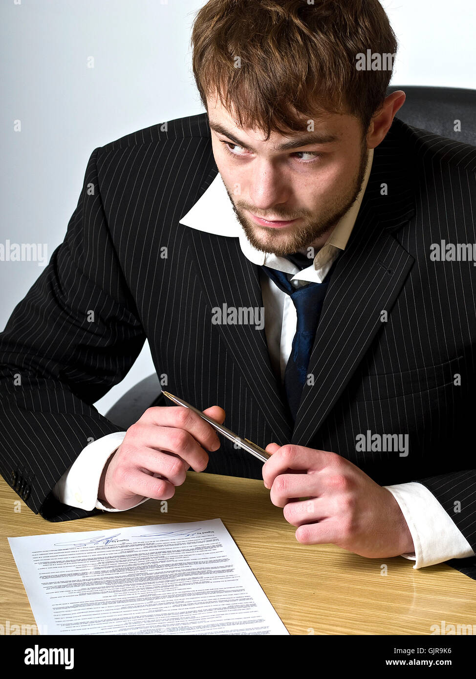 schwierige Entscheidung Stockfoto