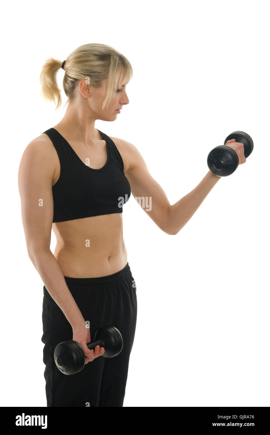 Frau Sport Sport Stockfoto