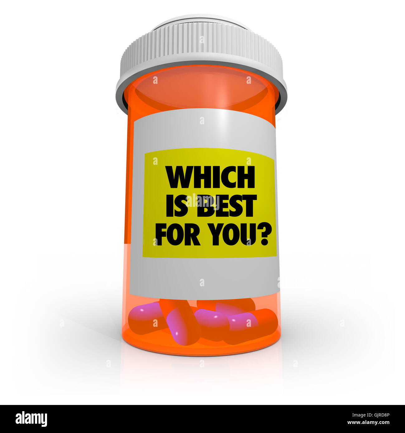 Verschreibungspflichtige Arzneimittel - welches ist am besten für Sie? Stockfoto