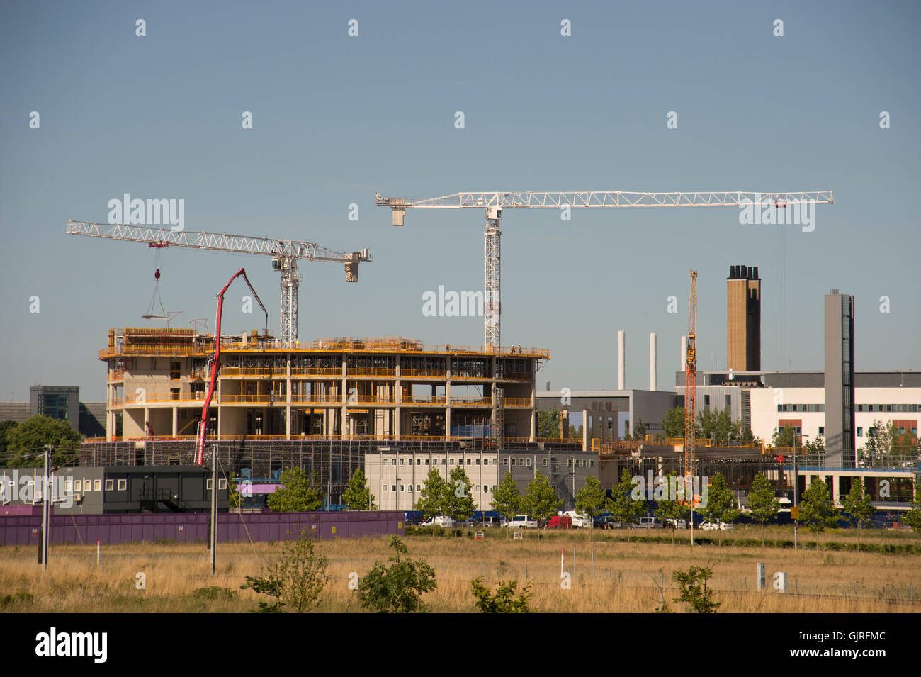 Addenbrookes Krankenhaus Standortentwicklung Stockfoto