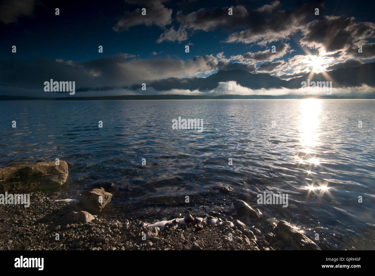 Frischwasser See Binnengewässer Stockfoto