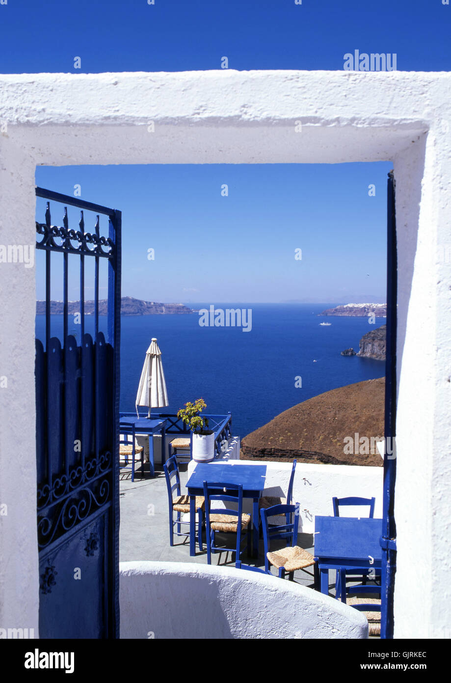 Reisen Griechenland Tür Stockfoto