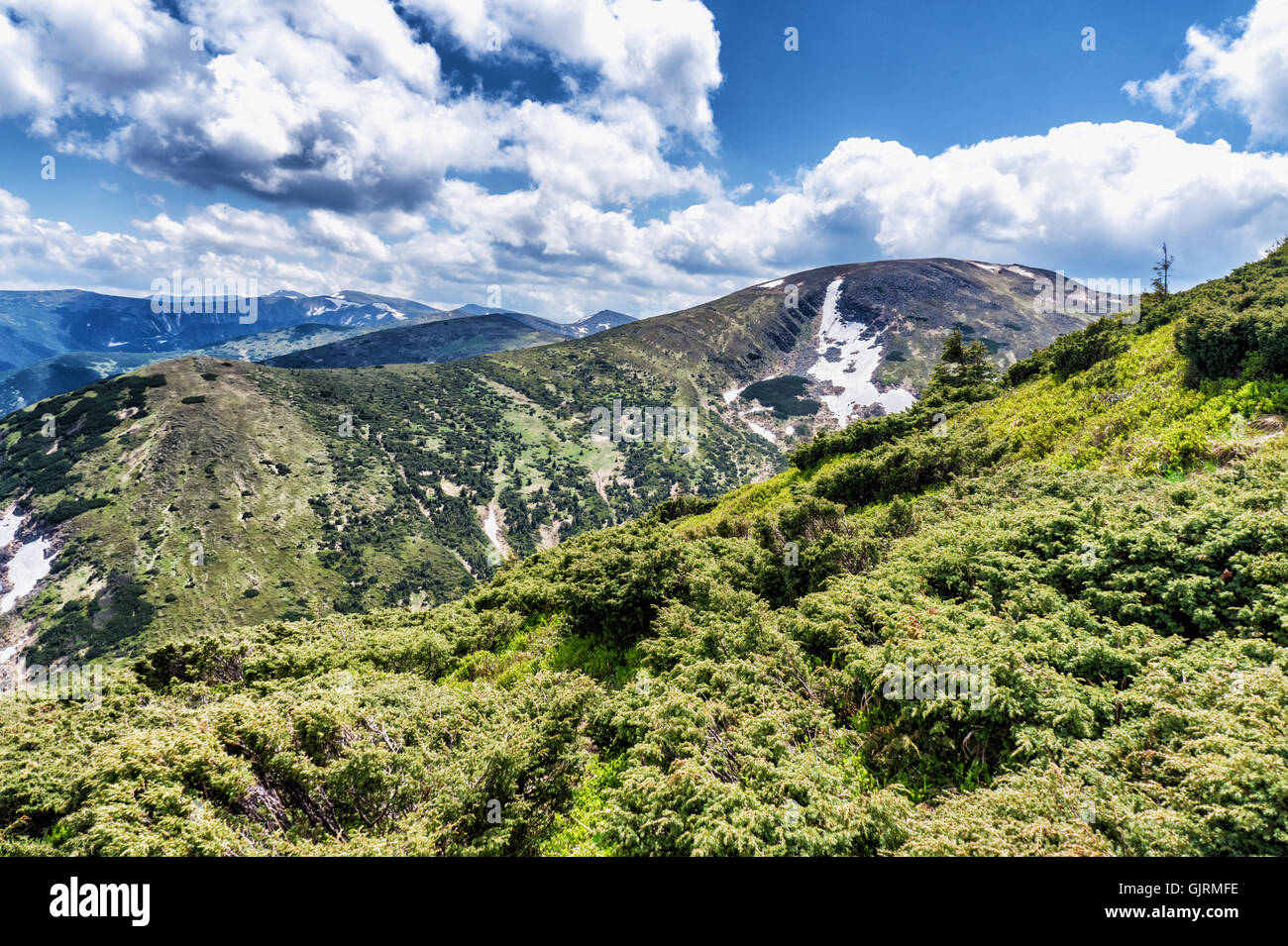 Schöner Blick auf die Berge Stockfoto