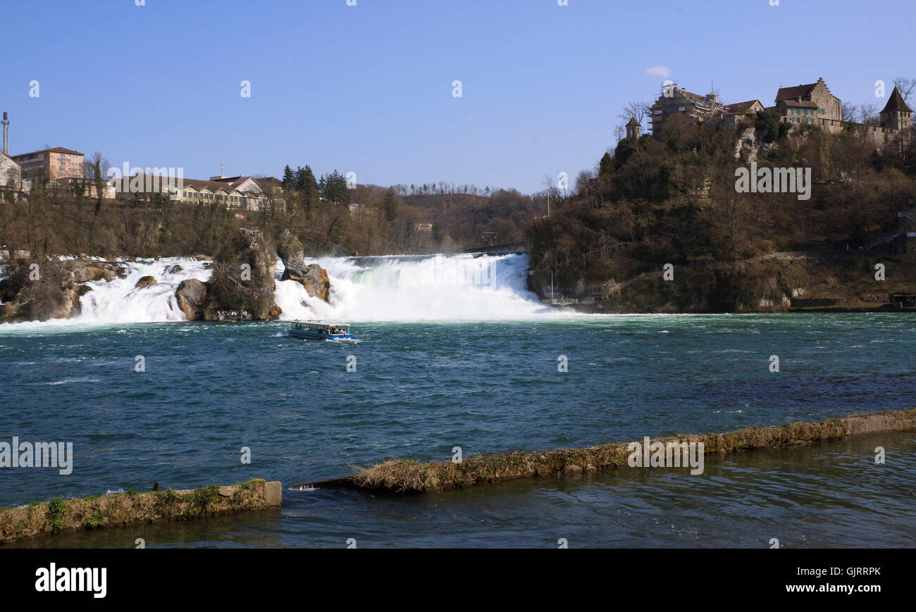 Rhein Schweiz Rhein Stockfoto