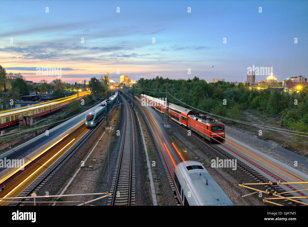 Eisenbahn Lokomotive Zug Stockfoto